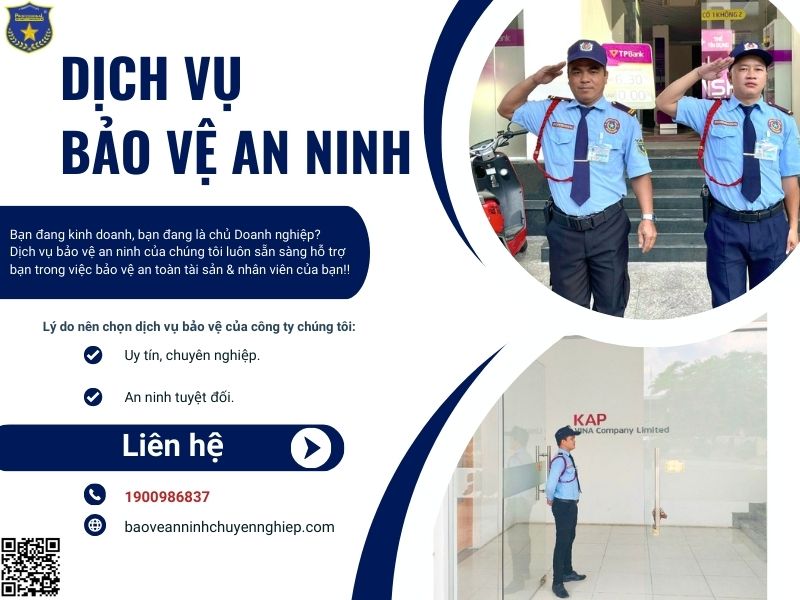 Công ty CP Dịch Vụ Bảo Vệ An Ninh Chuyên Nghiệp