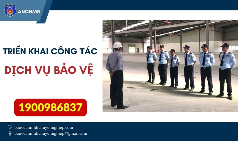 BGĐ triển khai công tác dịch vụ bảo vệ