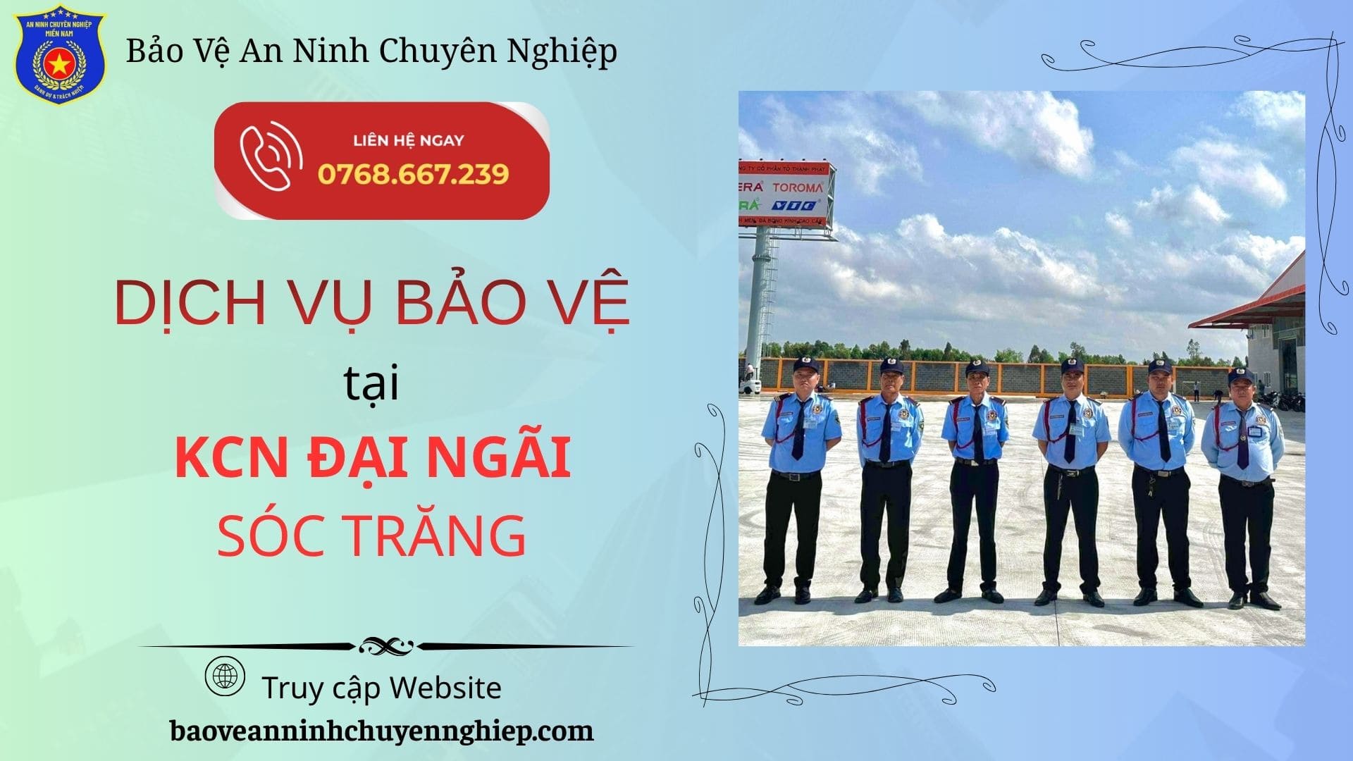 Bảo Vệ Uy Tín Tại KCN Đại Ngãi | Sóc Trăng