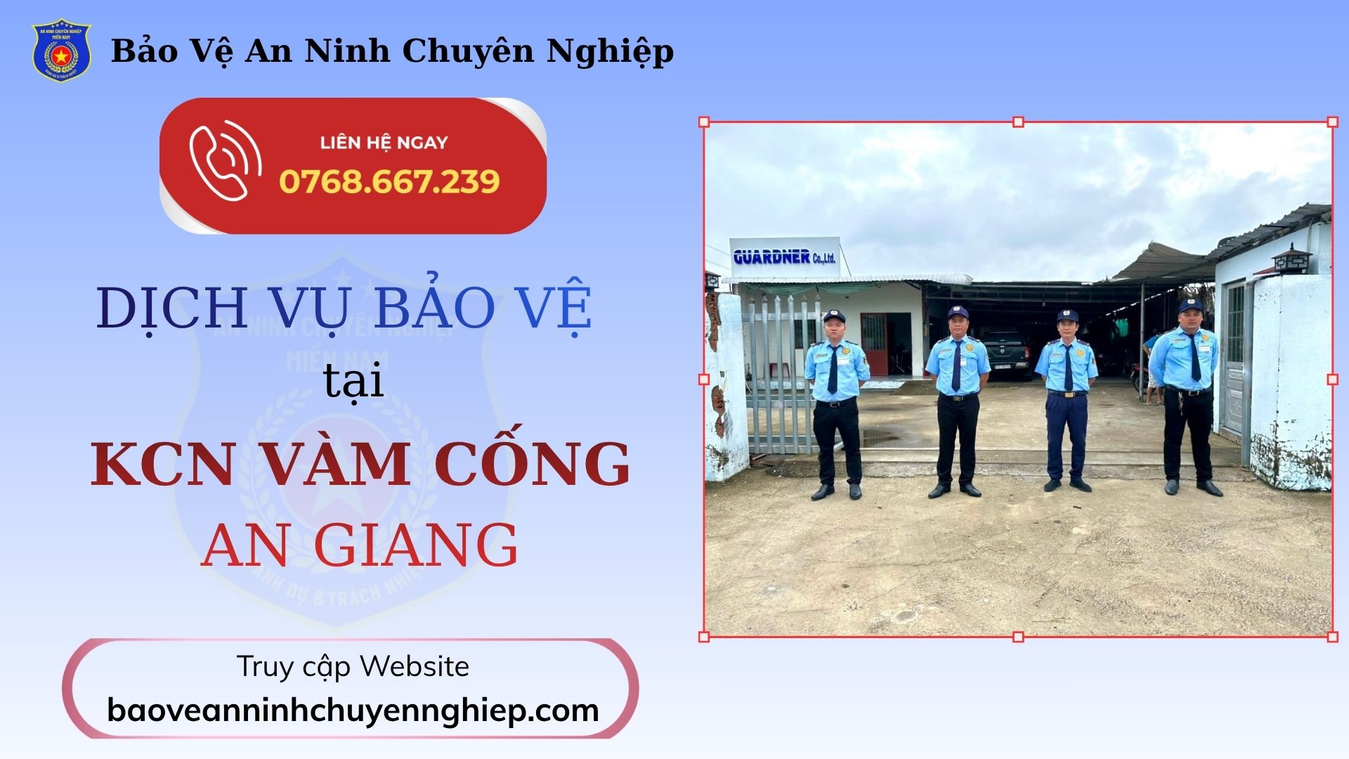 Bảo vệ chuyên nghiệp tại KCN Vàm Cống | An Giang