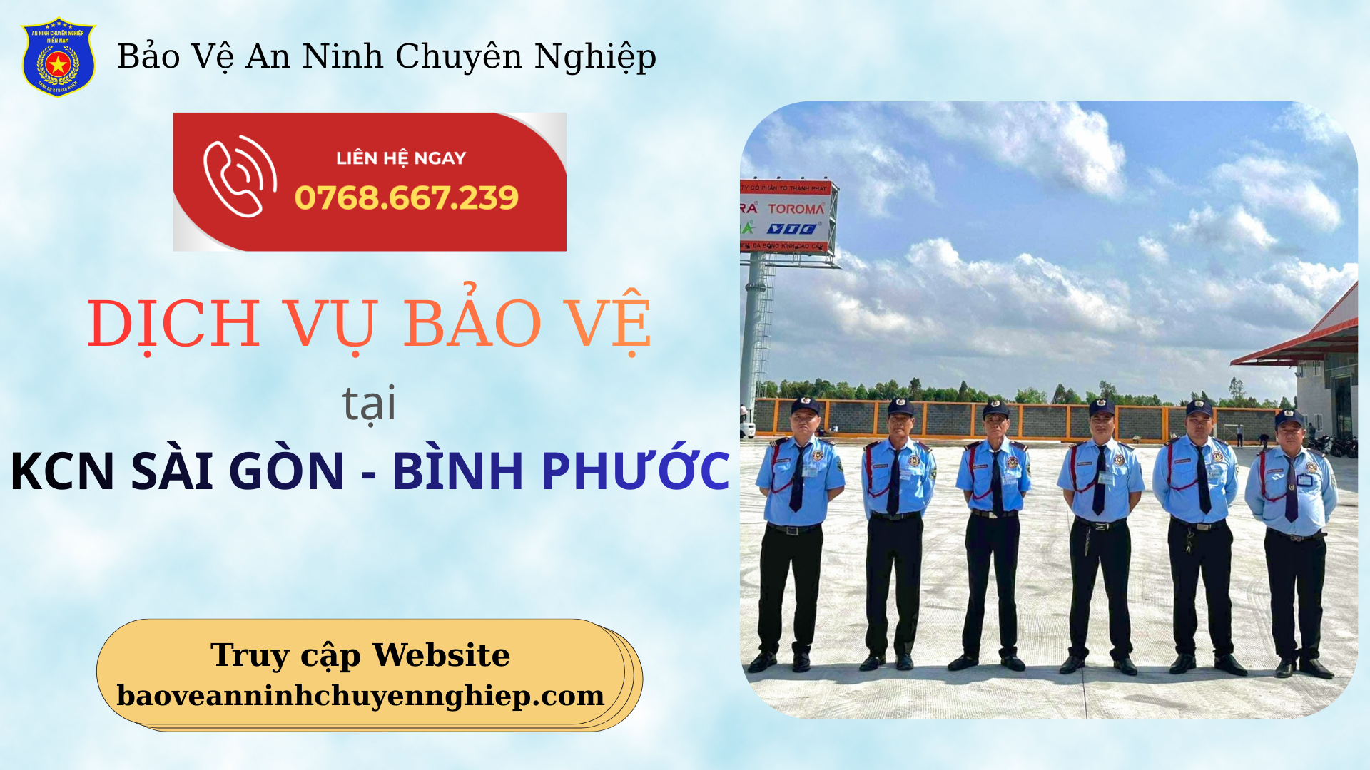 Bảo Vệ Chuyên Nghiệp Tại KCN Sài Gòn Bình Phước