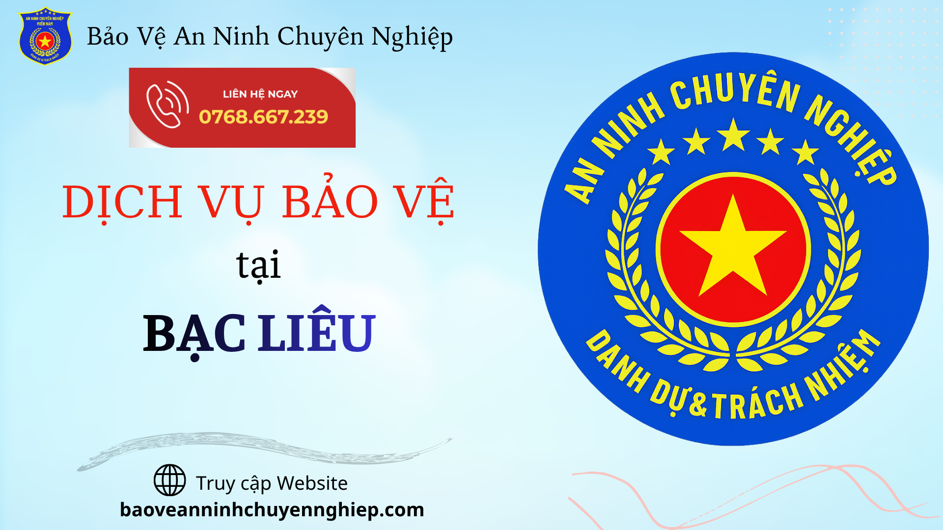 Bảo Vệ Chuyên Nghiệp Tại Bạc Liêu
