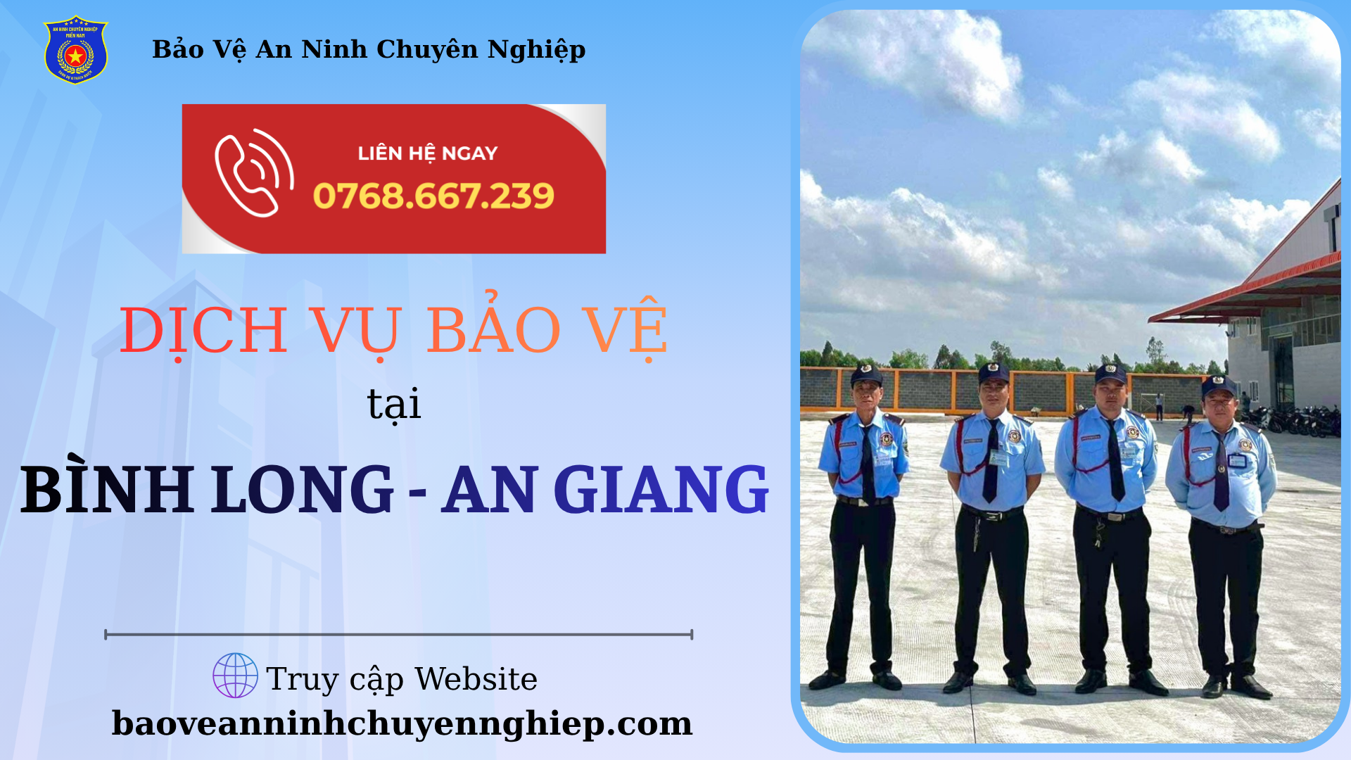 Bảo Vệ Uy Tín Tại KCN Bình Long – An Giang
