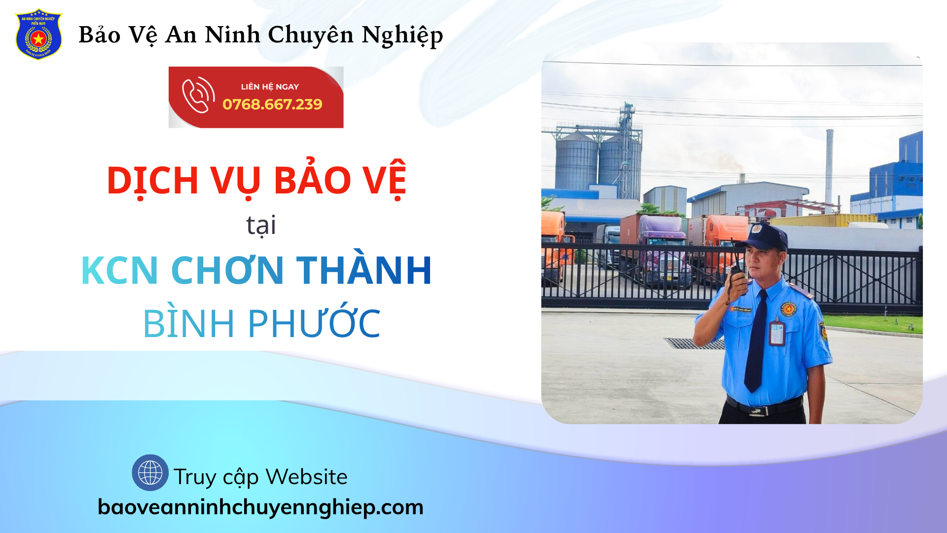 Bảo vệ chuyên nghiệp tại KCN Chơn Thành – Bình Phước