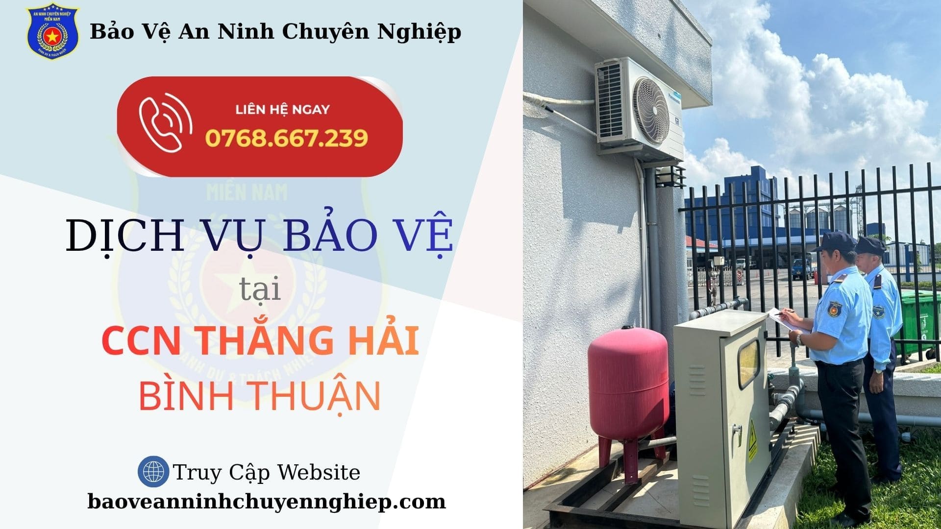 Dịch Vụ Bảo Vệ Uy Tín, Chuyên Nghiệp Tại CCN Thắng Hải – Bình Thuận