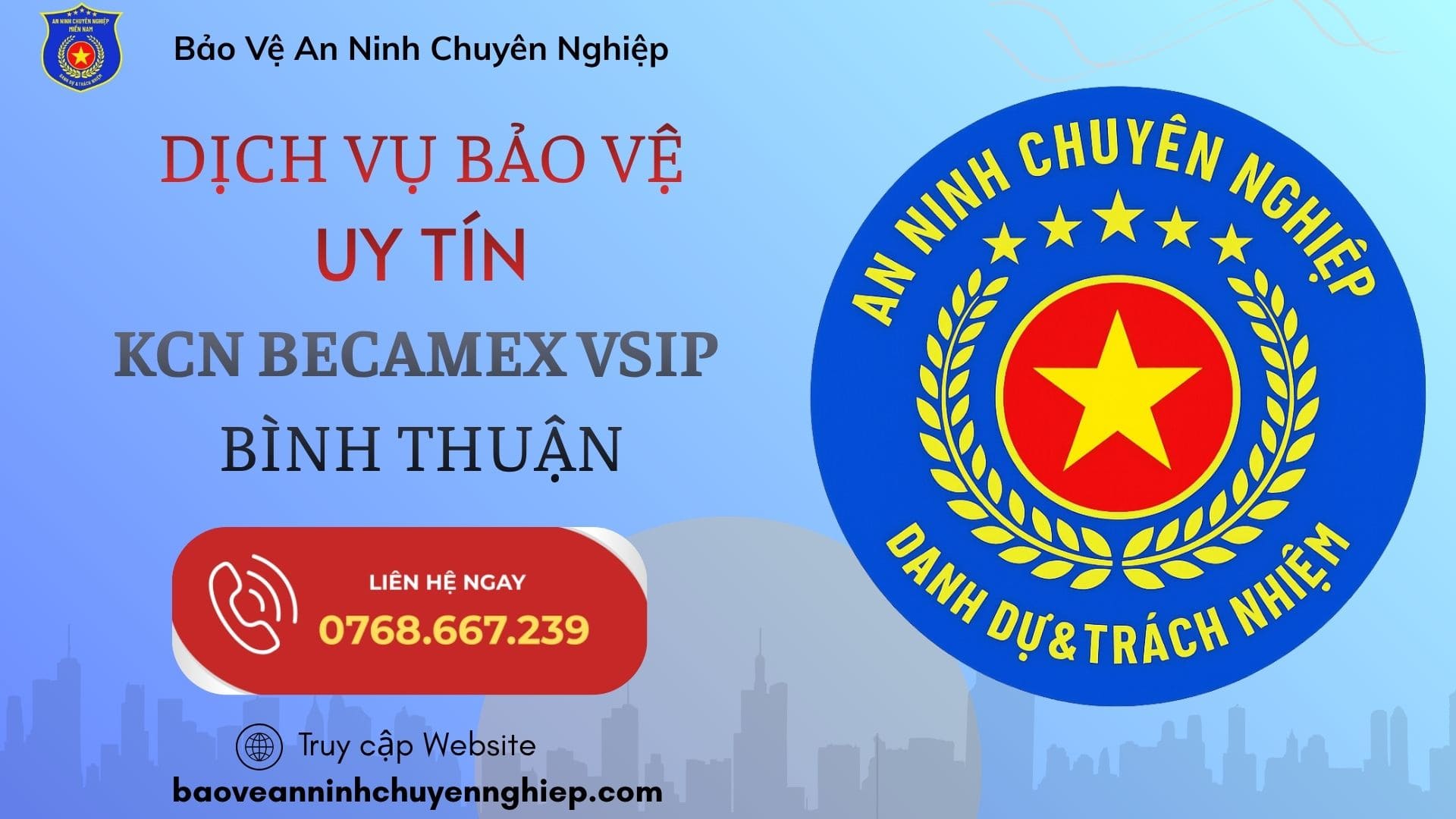 Dịch vụ bảo vệ uy tín tại KCN Becamex VSIP Bình Thuận