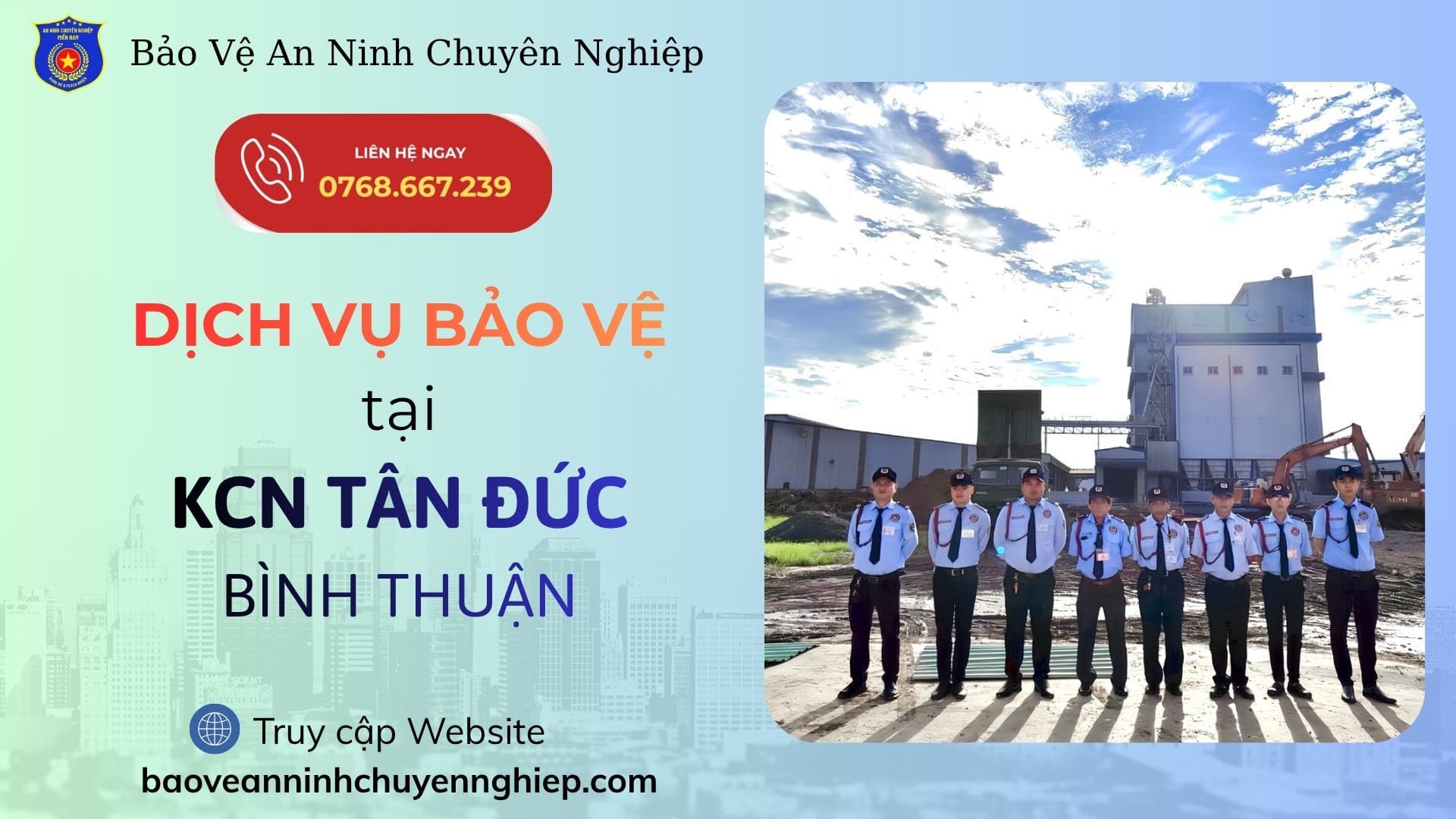 Bảo vệ nhà máy tại KCN Tân Đức – Bình Thuận chuyên nghiệp 24/7