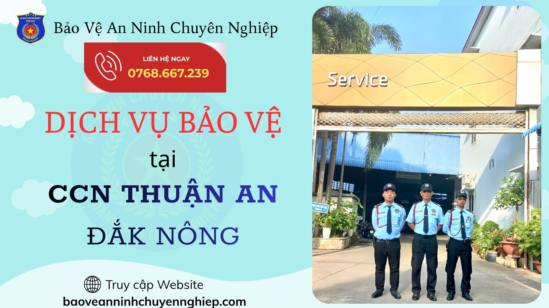 Dịch vụ bảo vệ uy tín tại CCN Thuận An – Đắk Nông